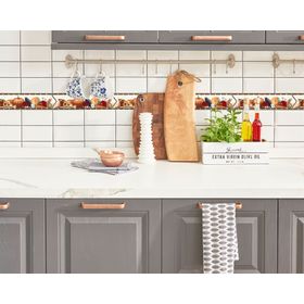 Pack listel Cocina Huerto diseño 8.5x33 cm 3 un.