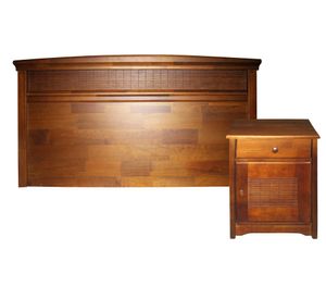 Set respaldo 1 1/2 plazas + 1 velador Veneto Rosen