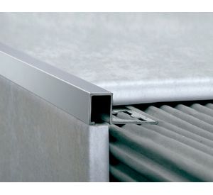 Guardacanto 10 x 10 mm x 2.5 m Quadra cromo mate