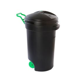 Basurero industrial 75 litros con ruedas negro Wenco