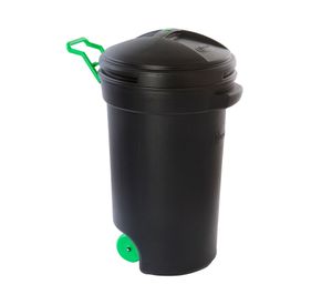 Basurero industrial 75 litros con ruedas negro Wenco