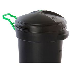 Basurero industrial 75 litros con ruedas negro Wenco