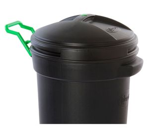 Basurero industrial 75 litros con ruedas negro Wenco