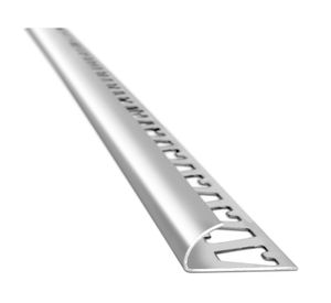 Guardacanto 9x15 mm 2.44 metros Cromo gris