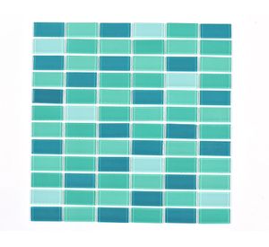 Malla mosaico 30x30 cm Rectan verde