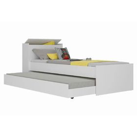 Cama nido con baúl blanco Kidscool