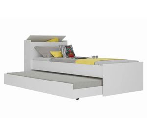 Cama nido con baúl blanco Kidscool