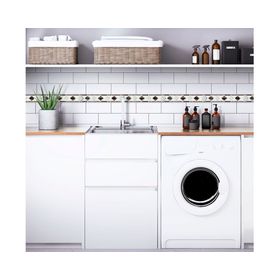 Pack listel Rombo gris diseño 5.5x26 cm