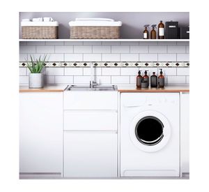 Pack listel Rombo gris diseño 5.5x26 cm