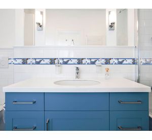 Pack listel Vitreaux azul 8.5x33 cm 3 un.