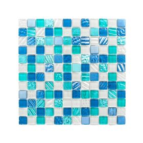 Mosaico vidrio Aqua Marina verde 30x30 cm