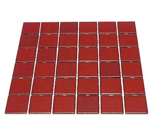 Mosaico 30 x 30 cm rojo Decoralia