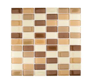 Malla mosaico Rectangular café/beige 30x30 cm