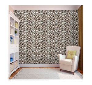 Malla mosaico Cuadrado café/beige 30x30 cm