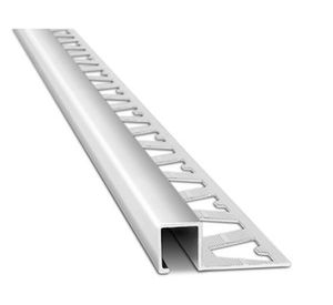 Guarda canto Quadra 10 mm 2.5 m gris cromo