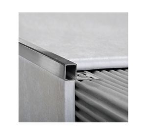 Guarda canto Quadra 10 mm 2.5 m gris cromo