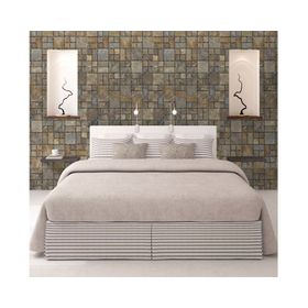 Mosaico piedra Óxido café/beige 30x30 cm