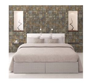 Mosaico piedra Óxido café/beige 30x30 cm