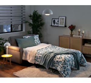 Sofá cama Felicitas tela gris