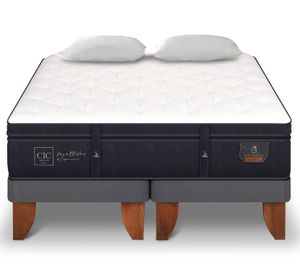 Cama europea king Súper premium + almohadas Cic