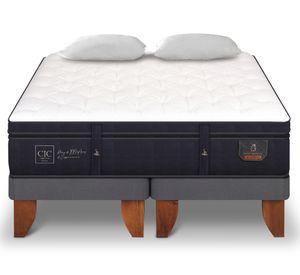 Cama europea 2 plazas Súper premium base dividida + almohadas Cic