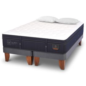 Cama europea 2 plazas Súper premium base dividida + almohadas Cic