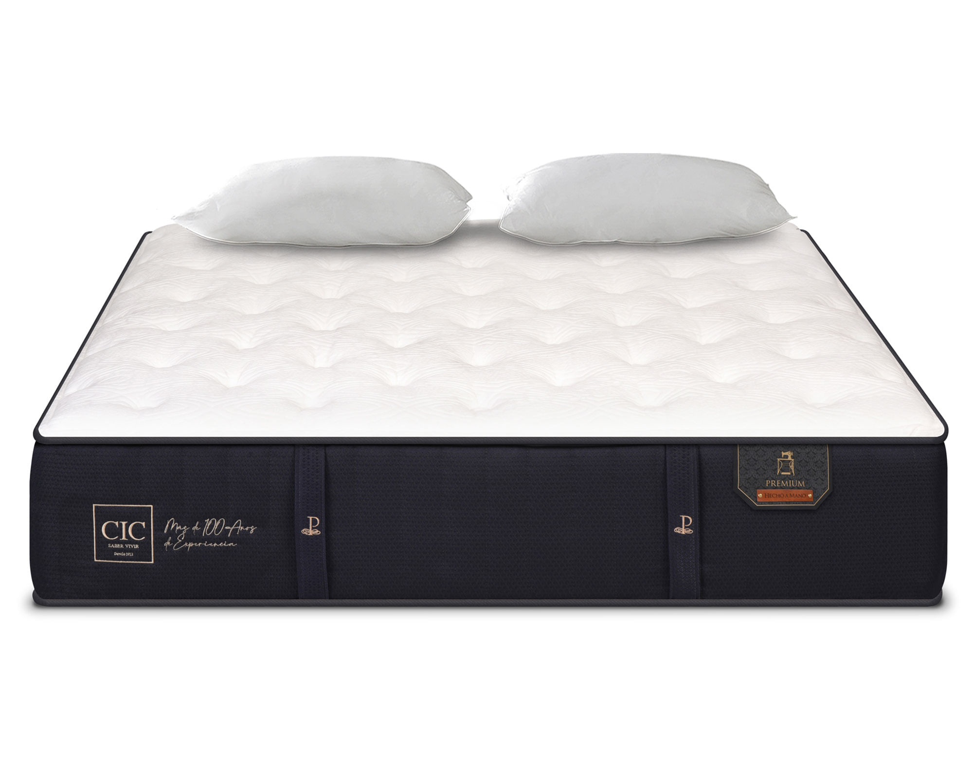 CIC Colchón 2 plazas Premium + almohadas Cic