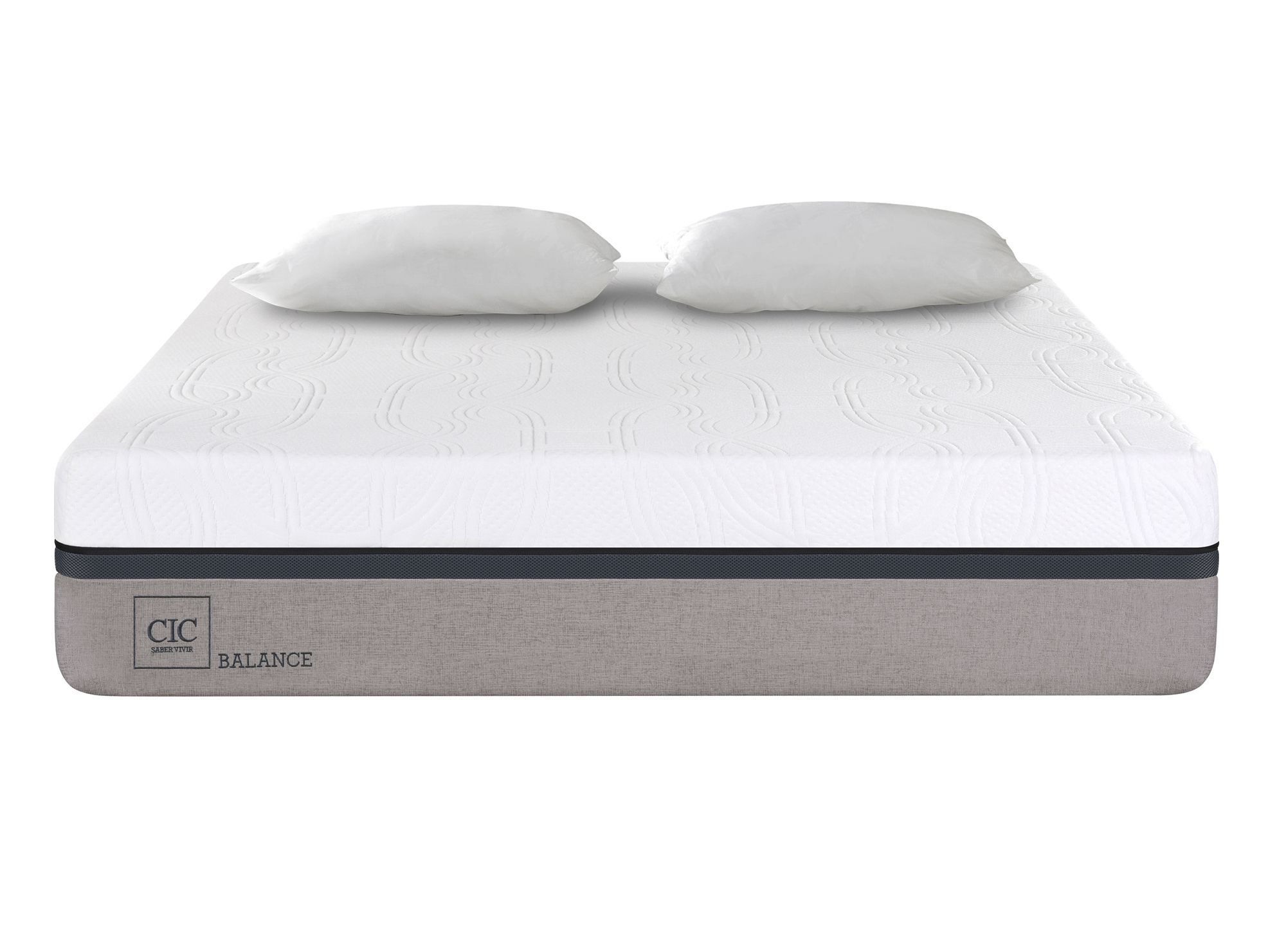 CIC Colchón king Balance + almohadas Cic