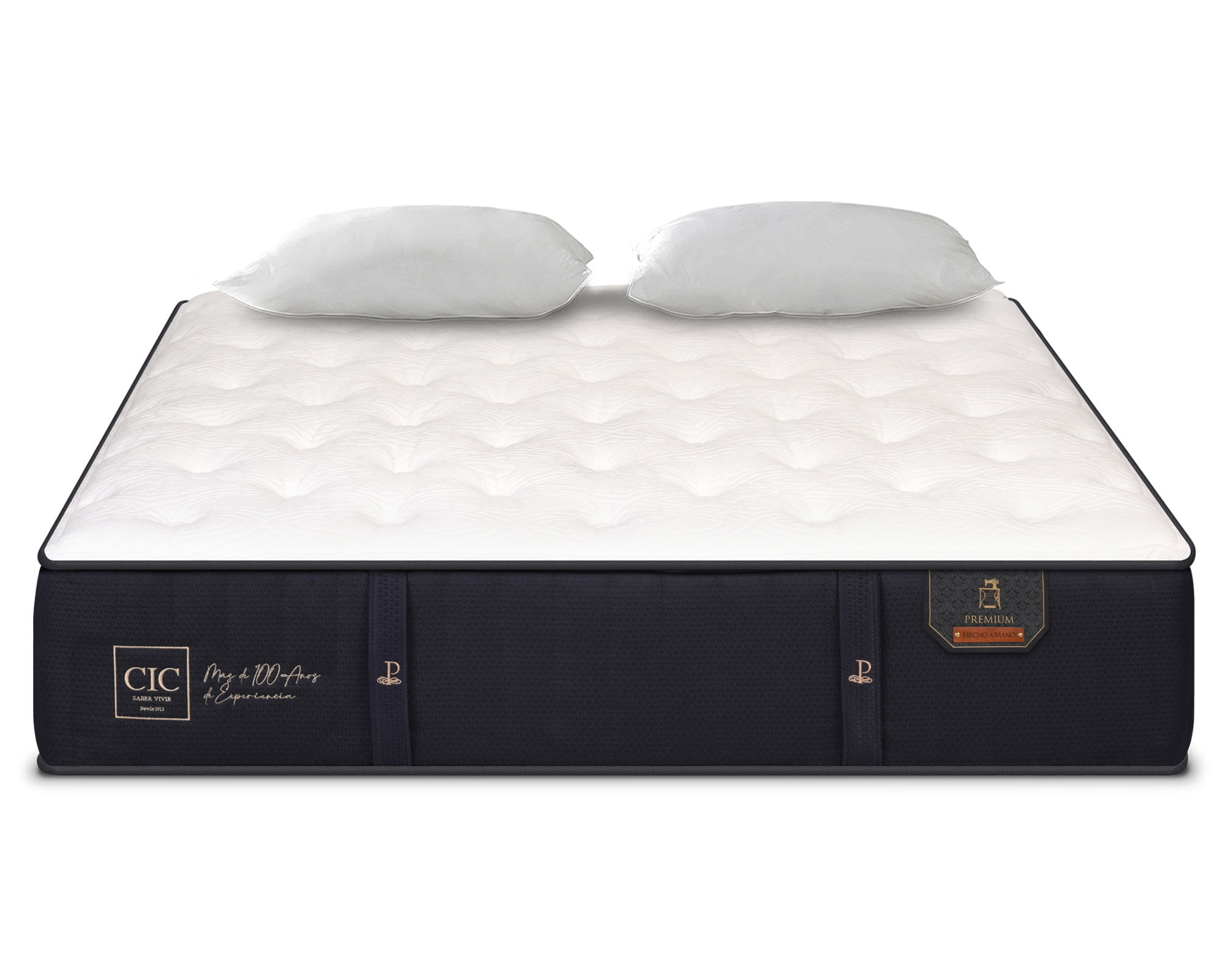 CIC Colchón king Premium + almohadas Cic