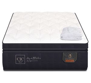 Colchón 1 plaza x 190 cm Súper premium + cubrecolchón Cic