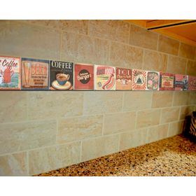 Pack listel Vintage diseño 8.5x35 cm 3 un.