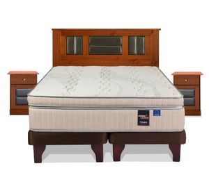 Cama europea Máximo Cobre king base dividida + Set muebles Lorraine