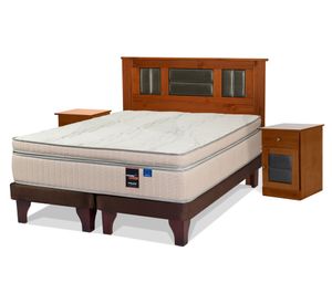 Cama europea Máximo Cobre king base dividida + Set muebles Lorraine