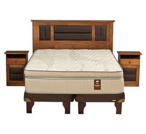 Cama europea 2 plazas Máximo cobre base dividida + set Lorraine Flex
