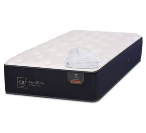 Colchón 1 plaza Premium + cubre colchón Cic