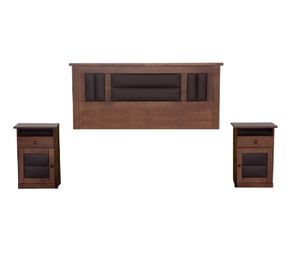 Set maderas 2 plazas lorraine café expresso Flex