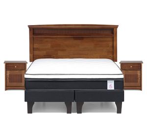 Cama europea 2 plazas New style 6 base dividida + set Veneto Rosen