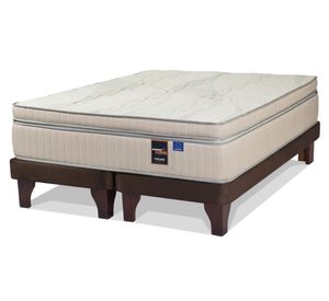 Cama Europea King 180x200 cm base dividida Máximo Cobre beige