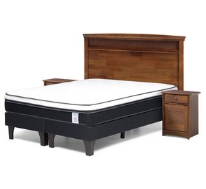 Cama europea 2 plazas New style 6 base dividida + set Veneto Rosen