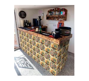 Set mosaicos 20x20 cm 2 unidades Wine Beer diseños