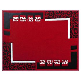 Alfombra frise 150x200 cm Caved D5 rojo Idetex