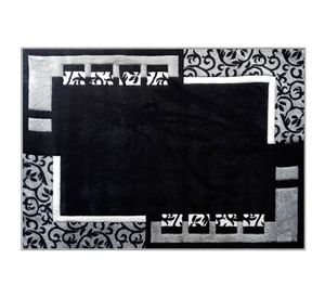 Alfombra frise 150x200 cm Caved D5 negro Idetex