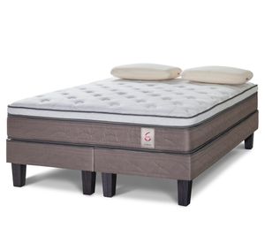 Cama europea 2 plazas New style 6 base dividida + almohadas Memory max Rosen