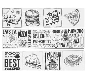 Listel cerámica 35,5x8,5 cm Modern blanco/negro Decoralia