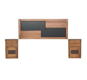 Set maderas 2 plazas colonia nogal oscuro Flex