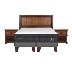 Cama europea 2 plazas Lux base dividida + set Monterrey Cic