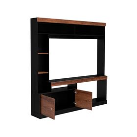 Estante Classic color 55" 180.6x180x30.6 cm caramelo/wengué