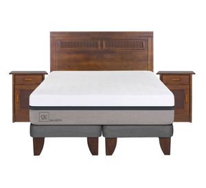 Cama europea 2 plazas Balance base dividida + set Milán Cic