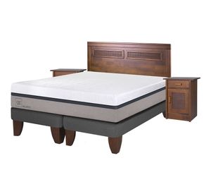 Cama europea 2 plazas Balance base dividida + set Milán Cic