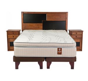 Cama europea 2 plazas Máximo cobre base dividida + set Colonia Flex